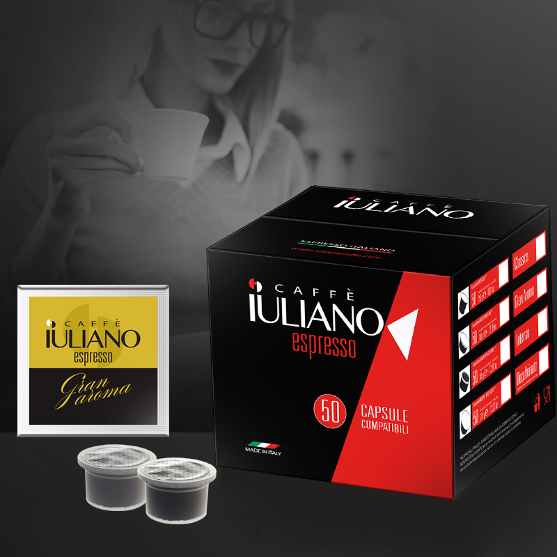 Capsule compatibili LAVAZZA ESPRESSO POINT®* miscela Gran aroma BOX 50