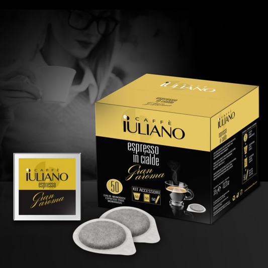 Cialde BOX 50 + KIT 50*  Caffè Iuliano miscela Gran aroma